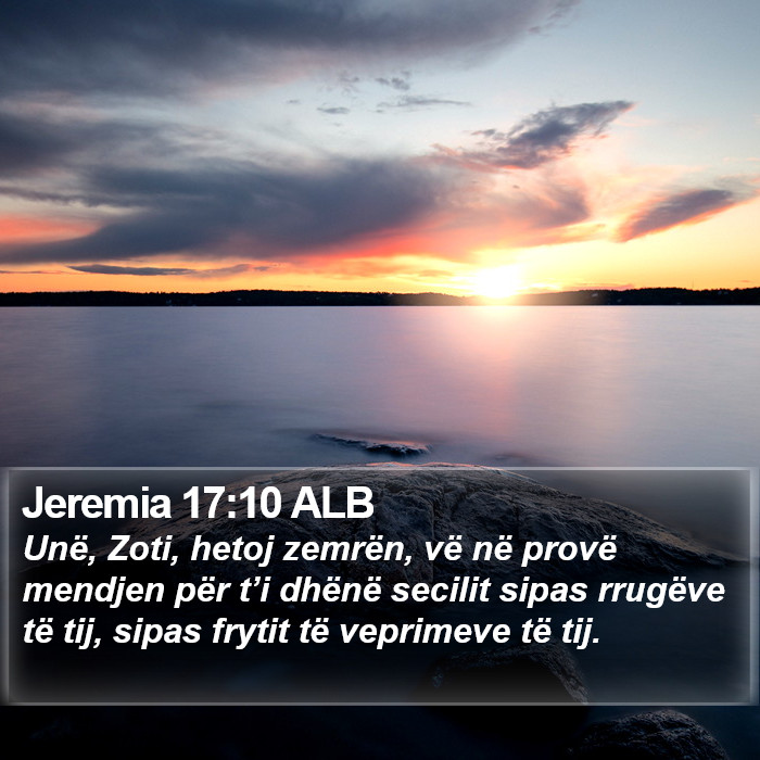 Jeremia 17:10 ALB Bible Study