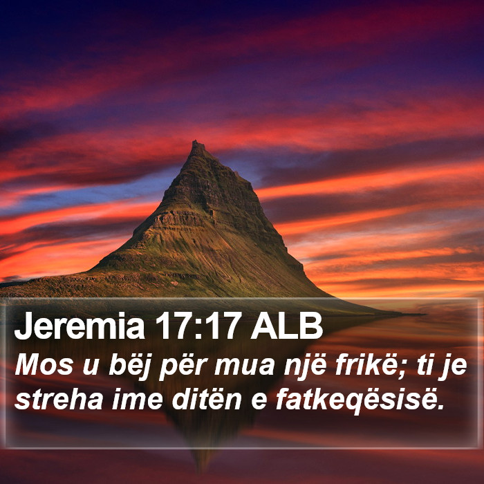 Jeremia 17:17 ALB Bible Study