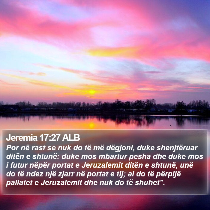 Jeremia 17:27 ALB Bible Study