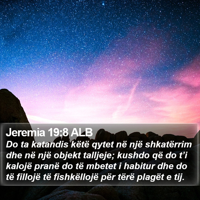 Jeremia 19:8 ALB Bible Study