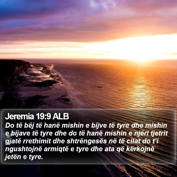 Jeremia 19:9 ALB Bible Study