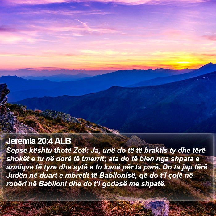 Jeremia 20:4 ALB Bible Study
