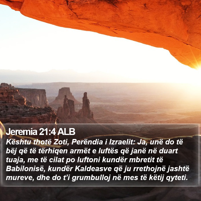 Jeremia 21:4 ALB Bible Study