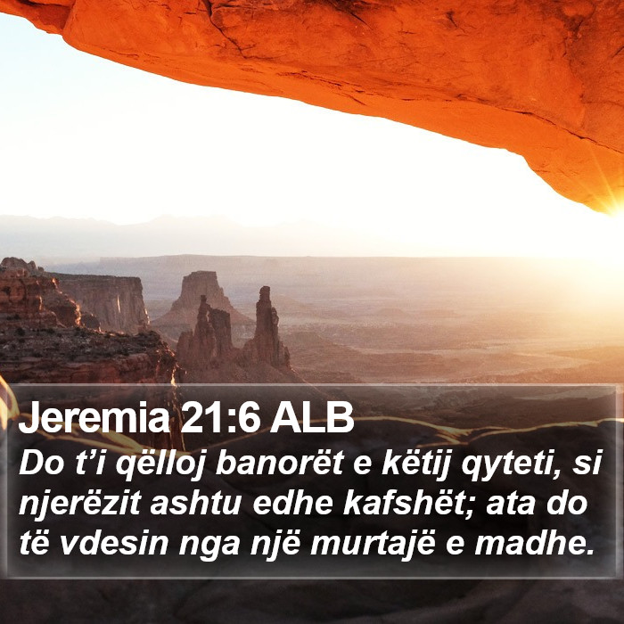 Jeremia 21:6 ALB Bible Study