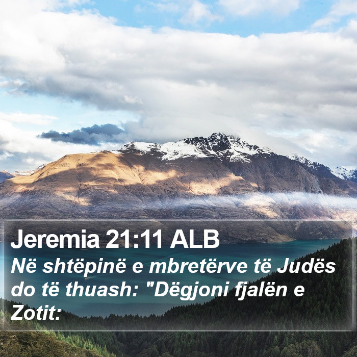 Jeremia 21:11 ALB Bible Study