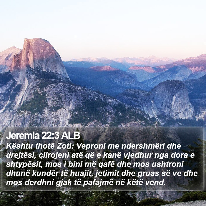 Jeremia 22:3 ALB Bible Study