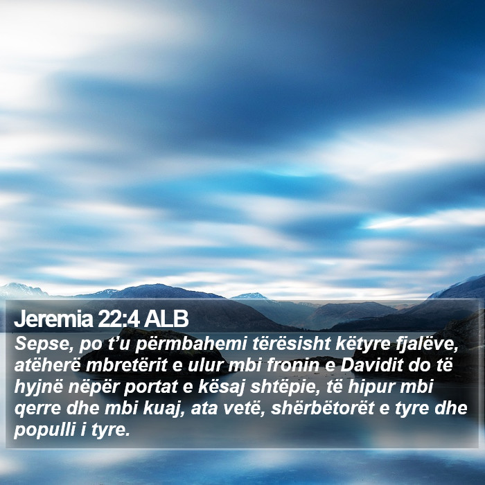 Jeremia 22:4 ALB Bible Study