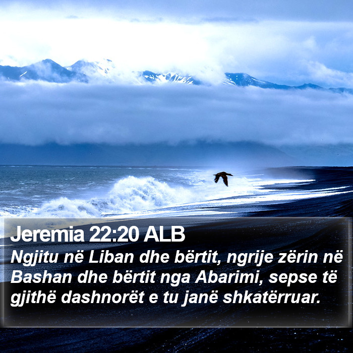 Jeremia 22:20 ALB Bible Study