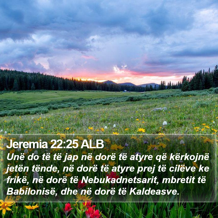 Jeremia 22:25 ALB Bible Study