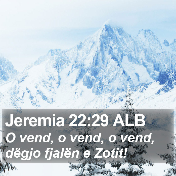 Jeremia 22:29 ALB Bible Study