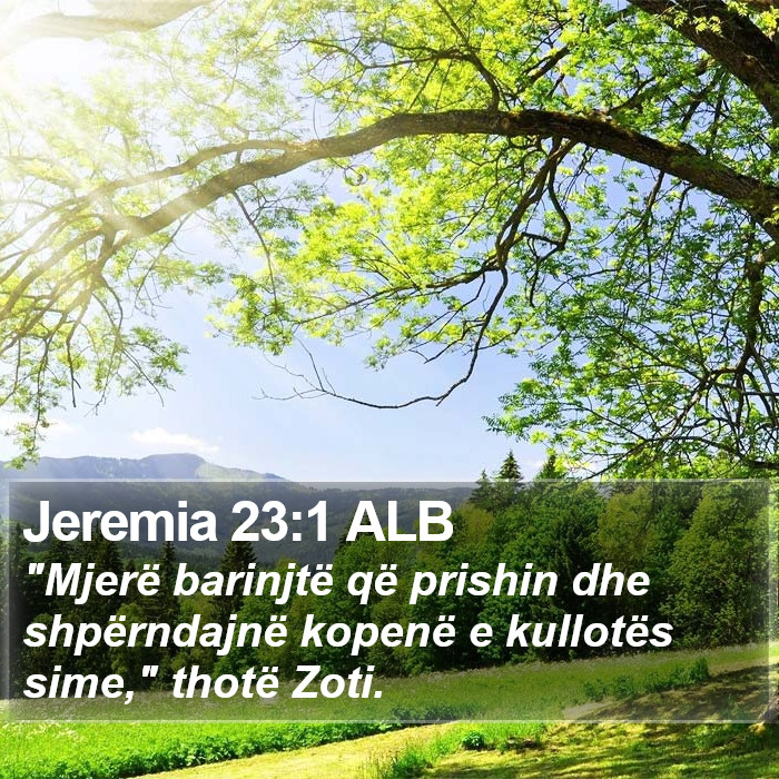 Jeremia 23:1 ALB Bible Study