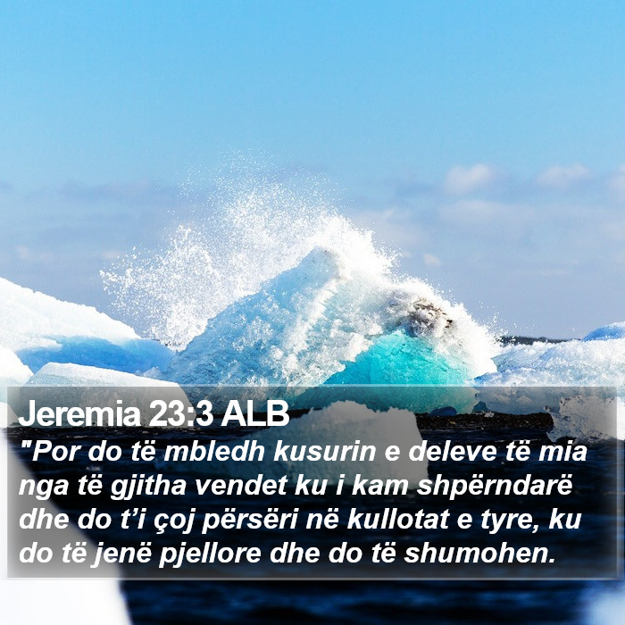 Jeremia 23:3 ALB Bible Study