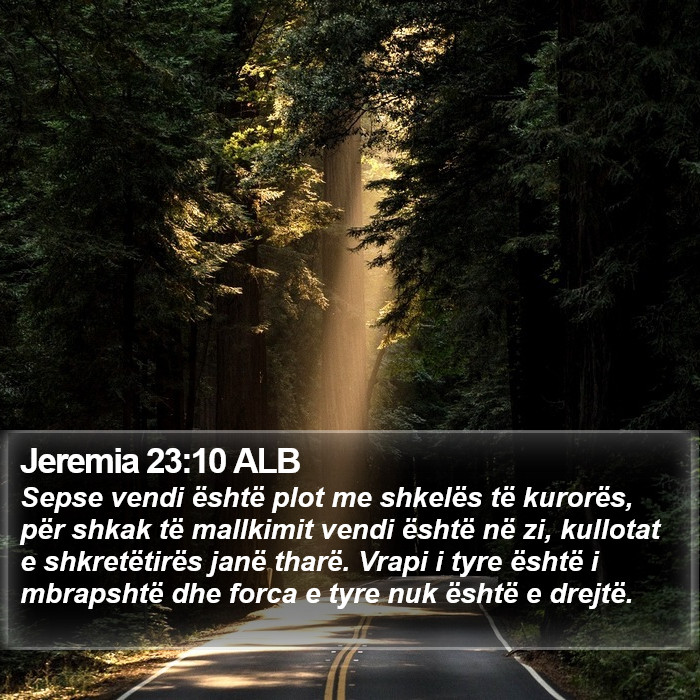 Jeremia 23:10 ALB Bible Study