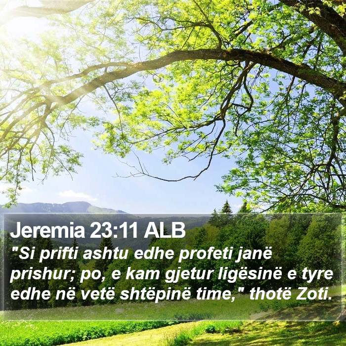 Jeremia 23:11 ALB Bible Study