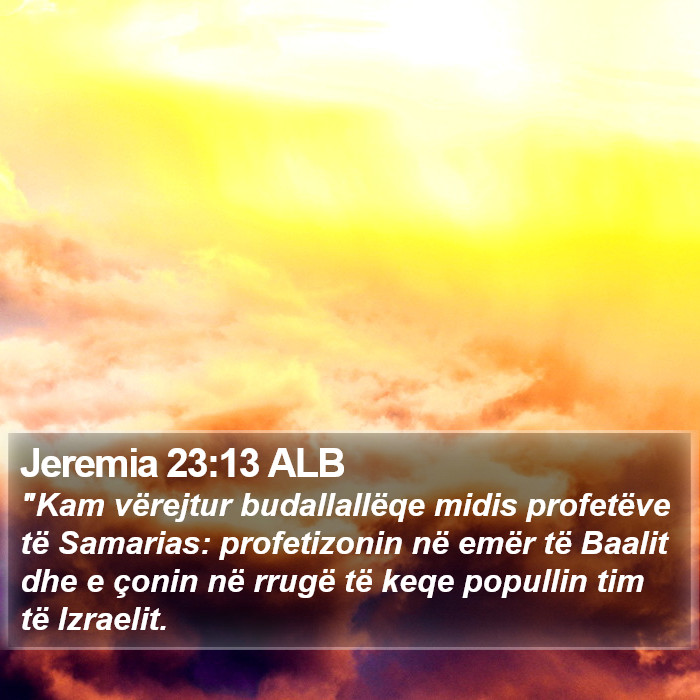 Jeremia 23:13 ALB Bible Study