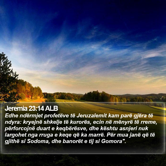 Jeremia 23:14 ALB Bible Study