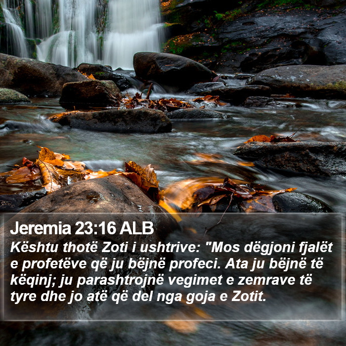 Jeremia 23:16 ALB Bible Study