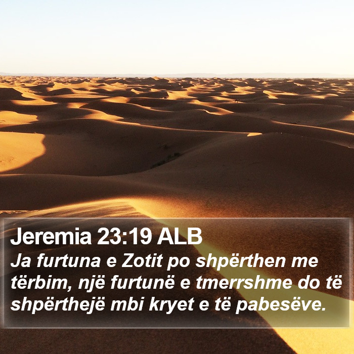 Jeremia 23:19 ALB Bible Study