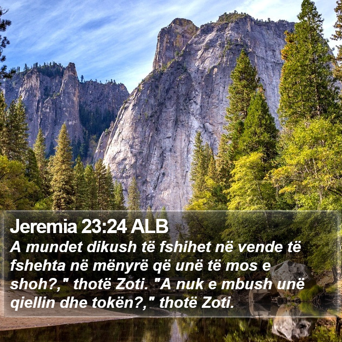 Jeremia 23:24 ALB Bible Study