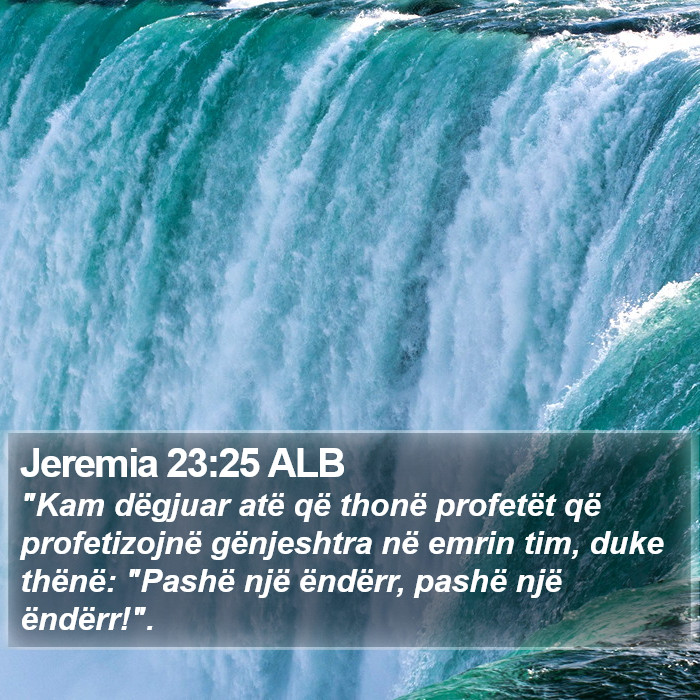 Jeremia 23:25 ALB Bible Study