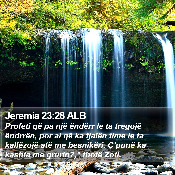 Jeremia 23:28 ALB Bible Study