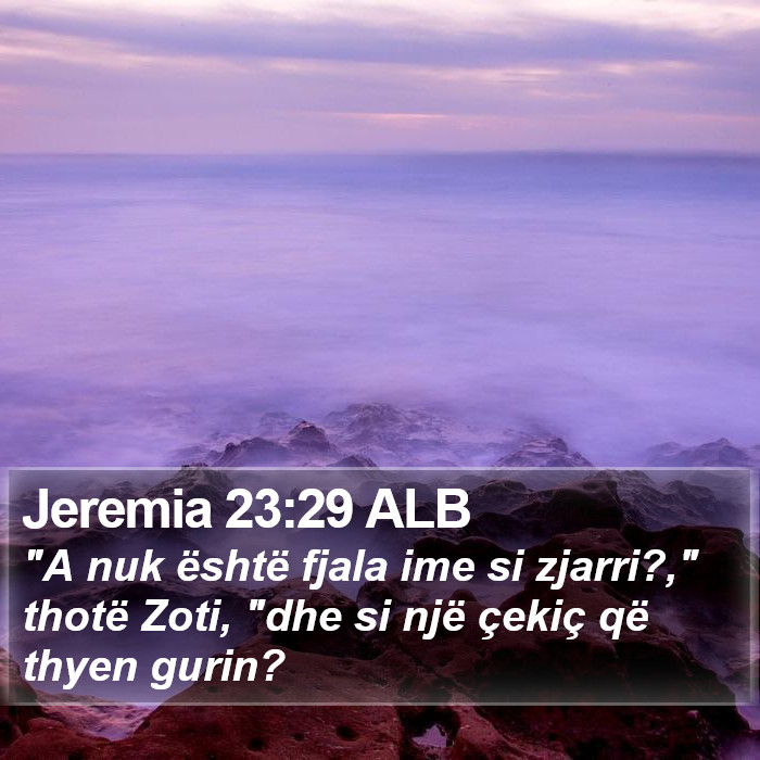 Jeremia 23:29 ALB Bible Study