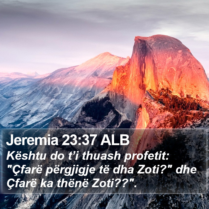 Jeremia 23:37 ALB Bible Study