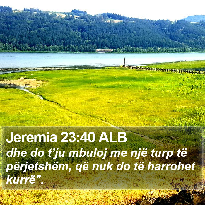 Jeremia 23:40 ALB Bible Study