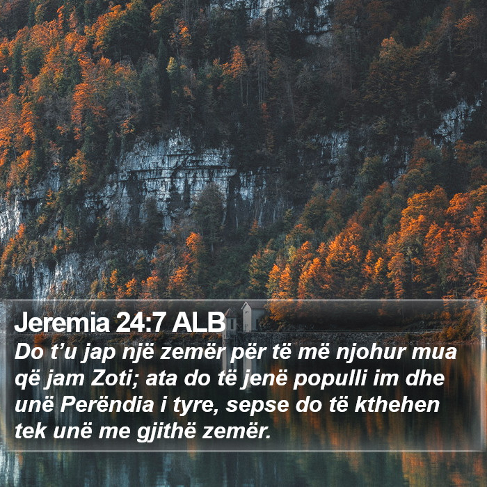 Jeremia 24:7 ALB Bible Study