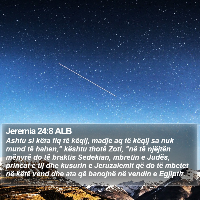 Jeremia 24:8 ALB Bible Study