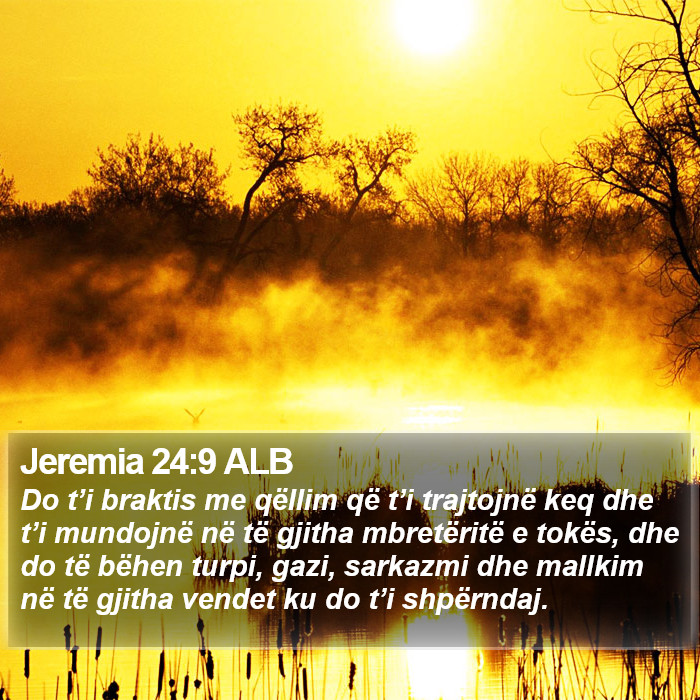 Jeremia 24:9 ALB Bible Study