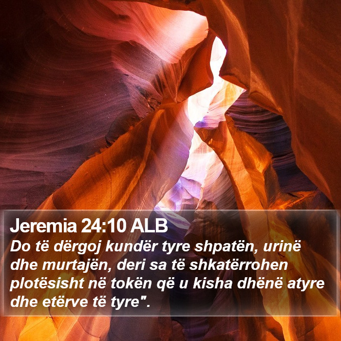 Jeremia 24:10 ALB Bible Study