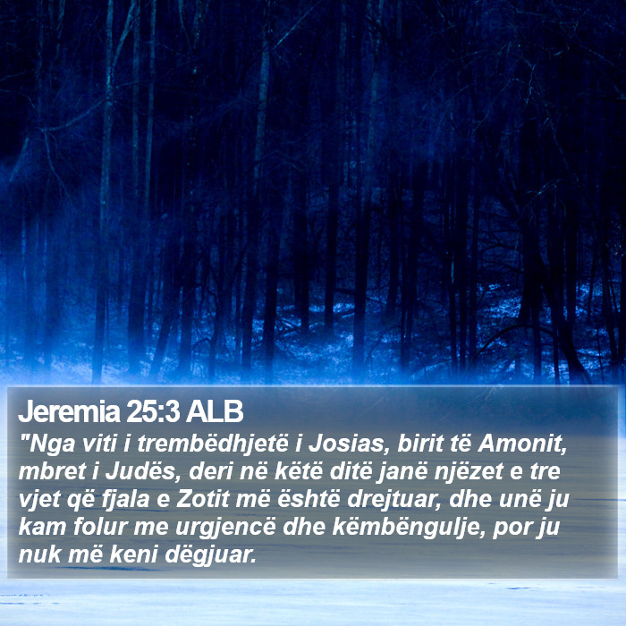 Jeremia 25:3 ALB Bible Study