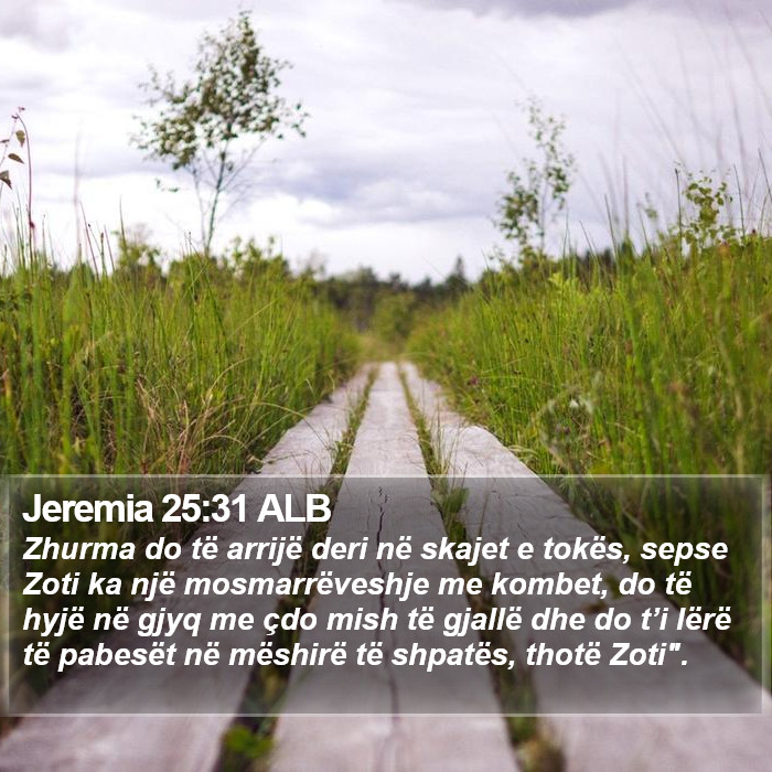 Jeremia 25:31 ALB Bible Study