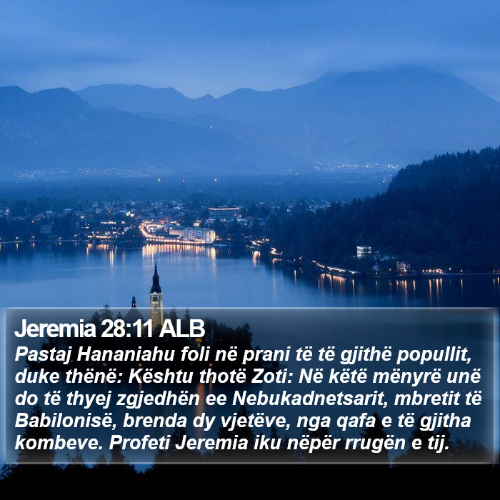 Jeremia 28:11 ALB Bible Study