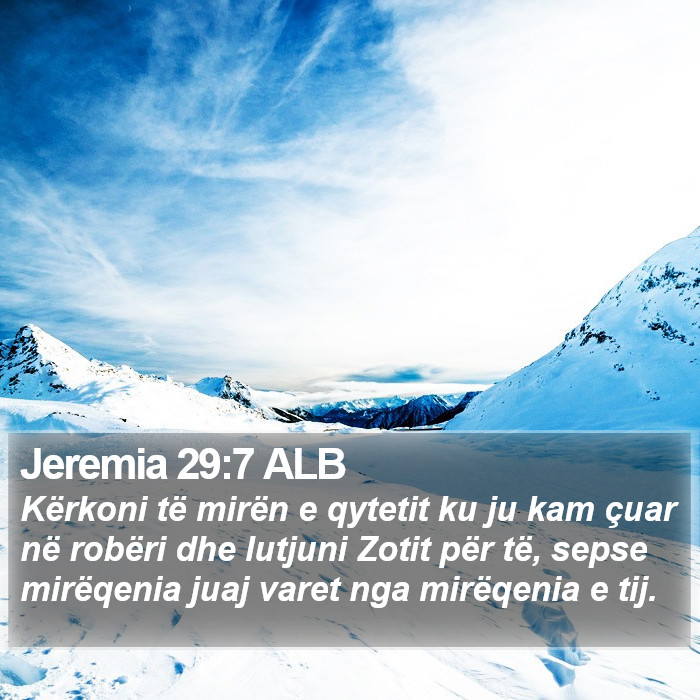 Jeremia 29:7 ALB Bible Study