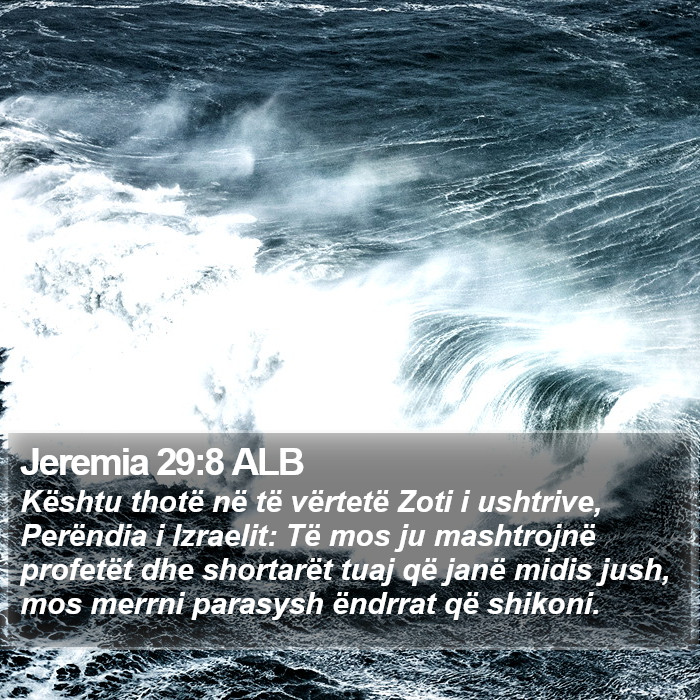 Jeremia 29:8 ALB Bible Study