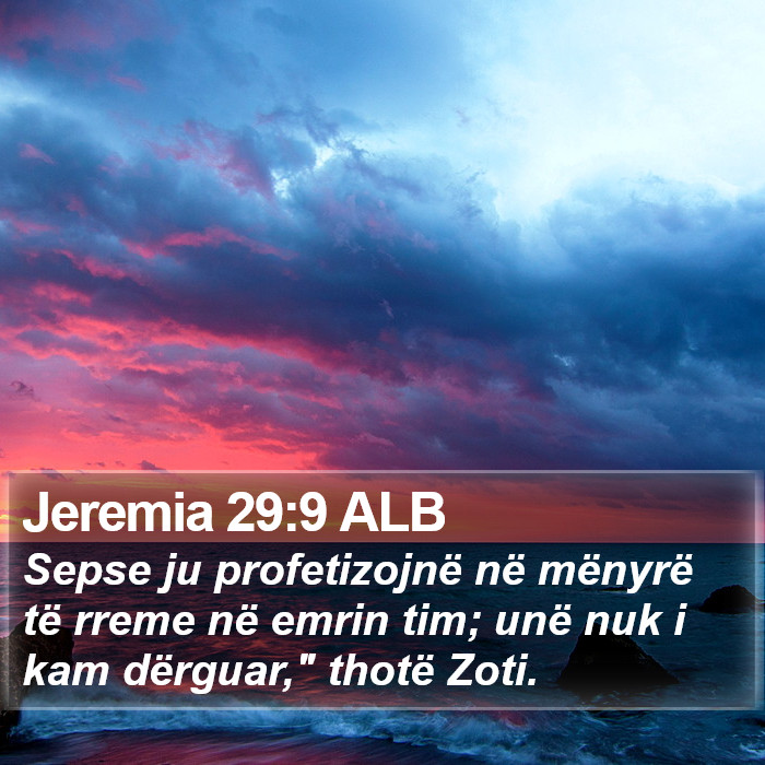 Jeremia 29:9 ALB Bible Study