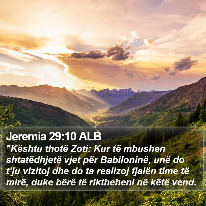 Jeremia 29:10 ALB Bible Study