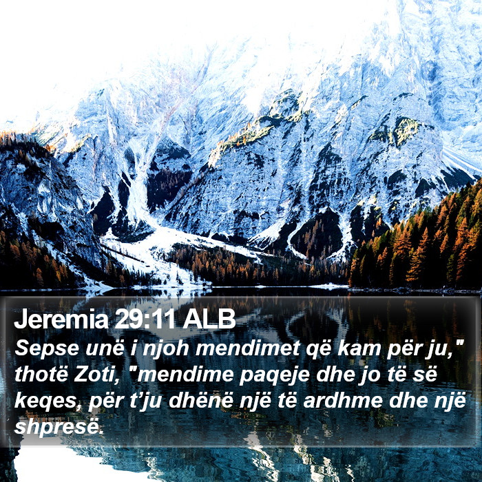 Jeremia 29:11 ALB Bible Study