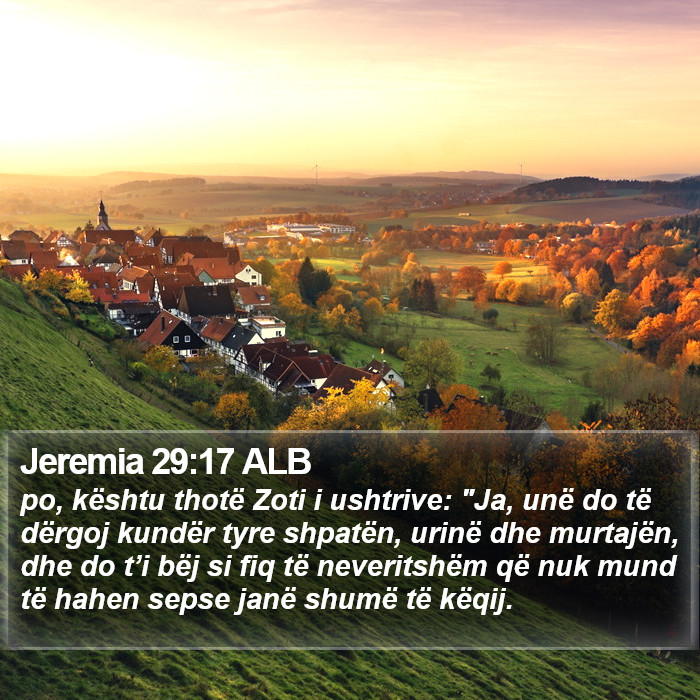 Jeremia 29:17 ALB Bible Study