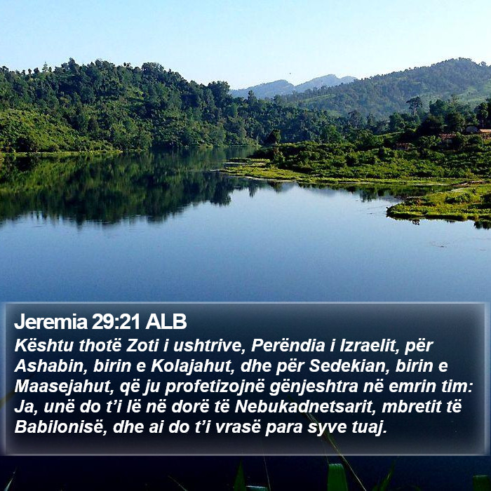 Jeremia 29:21 ALB Bible Study