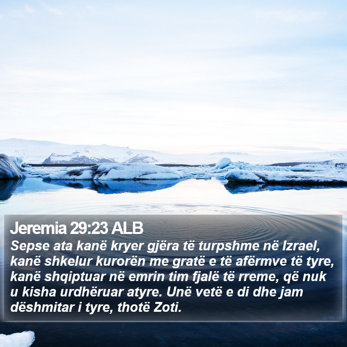 Jeremia 29:23 ALB Bible Study