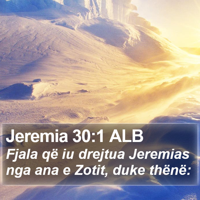 Jeremia 30:1 ALB Bible Study