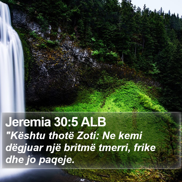 Jeremia 30:5 ALB Bible Study