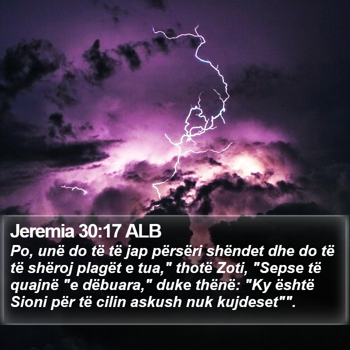 Jeremia 30:17 ALB Bible Study