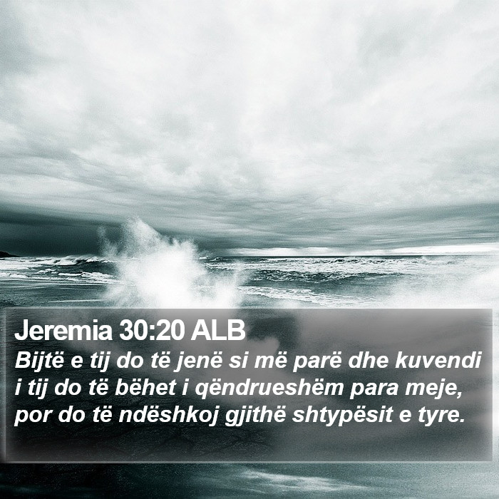 Jeremia 30:20 ALB Bible Study