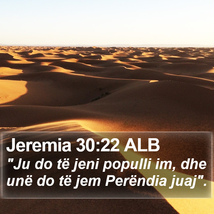 Jeremia 30:22 ALB Bible Study