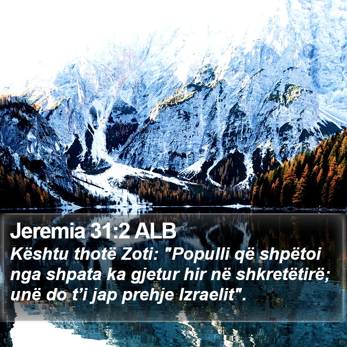 Jeremia 31:2 ALB Bible Study