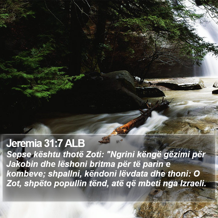 Jeremia 31:7 ALB Bible Study